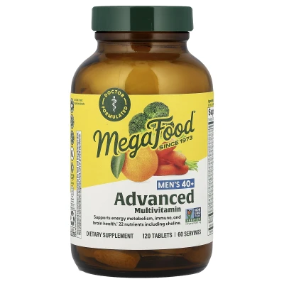 MegaFood - Men's 40+ | Advanced Multivitamin | 120 Tablets