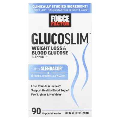 Force Factor - Glucoslim™ | Weight Loss & Blood Glucose Support | 90 Vegetable Capsules