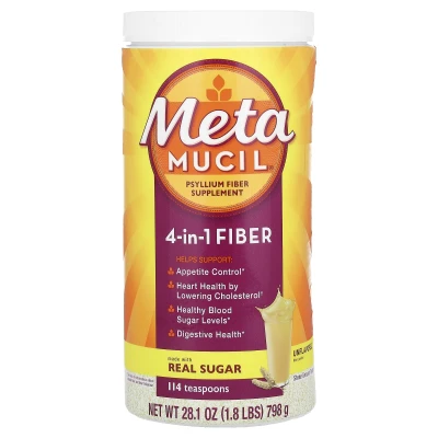 Metamucil - 4-in-1 Fibre | Unflavoured | 28.1 oz (798 g)