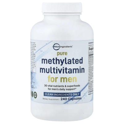 Micro Ingredients - Pure Methylated Multivitamin for Men | 240 Capsules