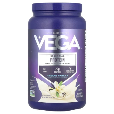 Vega - Essential Plant-Based Protein | Creamy Vanilla | 2 lb 0.5 oz (920 g)