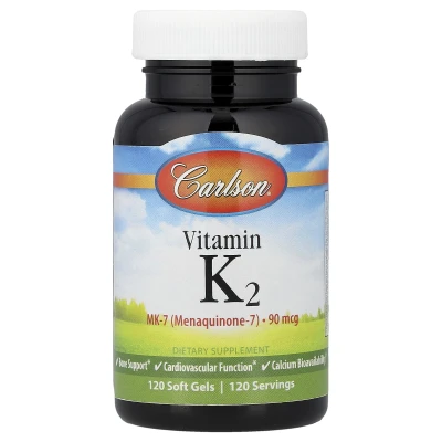 Carlson - Vitamin K2 | 90 mcg | 120 Soft Gels