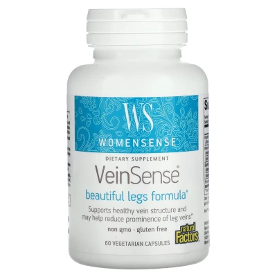 Natural Factors - WomenSense | VeinSense | 60 Vegetarian Capsules