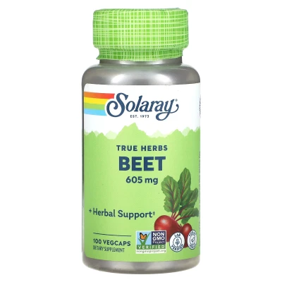 Solaray - True Herbs | Beet | 605 mg | 100 VegCaps