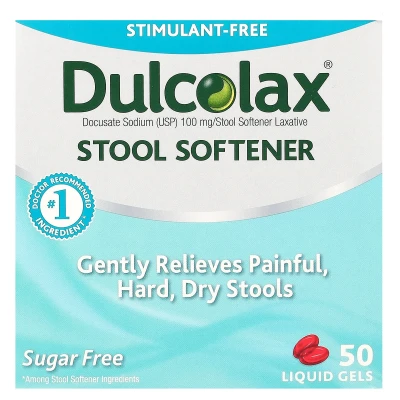 Dulcolax - Stool Softener | 50 Liquid Gels
