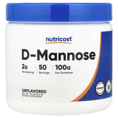 Nutricost - D-Mannose | Unflavoured | 3.6 oz (100 g)