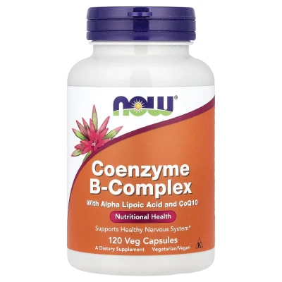 NOW Foods - Coenzyme B-Complex With Alpha Lipoic Acid and CoQ10 | 120 Veg Capsules