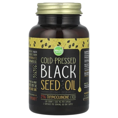 Maju Superfoods - Cold-Pressed Black Seed Oil | 500 mg | 120 Count