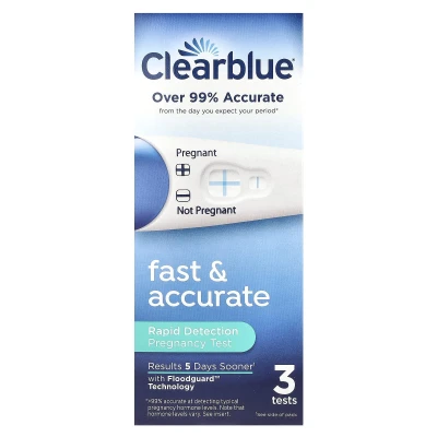 Clearblue - Fast & Accurate | Rapid Detection Pregnancy Test | 3 Tests