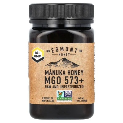 Egmont Honey - Manuka Honey | Raw And Unpasteurised | UMF 16+ | MGO 573+ | 17.6 oz (500 g)