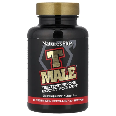 NaturesPlus - T Male® | Testosterone Boost For Men | 60 Vegetarian Capsules