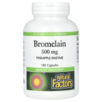 Natural Factors - Bromelain | 500 mg | 180 Capsules