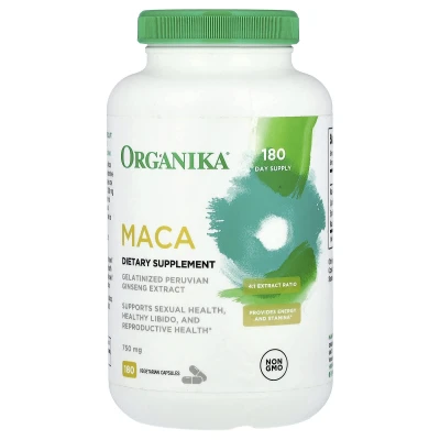 Organika - MACA | 750 mg | 180 Vegetarian Capsules