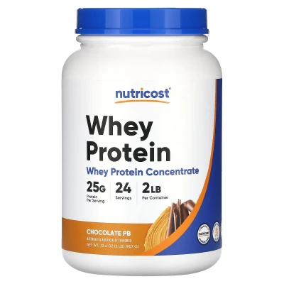 Nutricost - Whey Protein | Chocolate Peanut Butter | 2 lb (907 g)