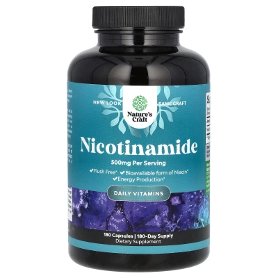 Nature's Craft - Nicotinamide | 500 mg | 180 Capsules
