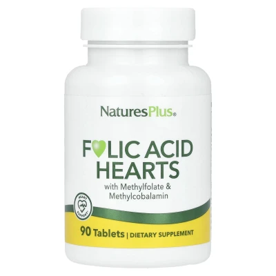 NaturesPlus - Folic Acid Hearts | 90 Tablets