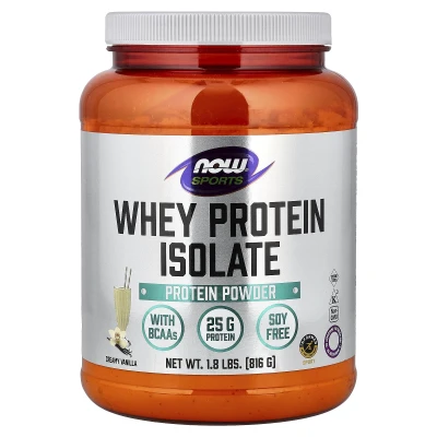NOW Foods - Sports | Whey Protein Isolate | Creamy Vanilla | 1.8 lbs (816 g)