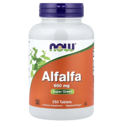 NOW Foods - Alfalfa | 650 mg | 250 Tablets