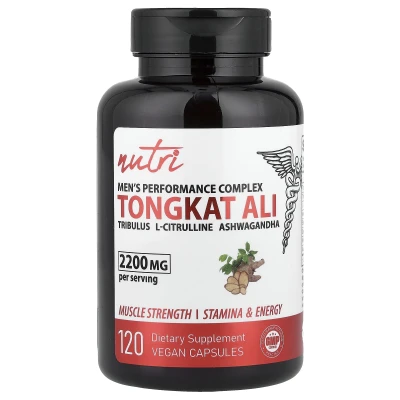 Nutri - Men's Performance Complex Tongkat Ali | 120 Vegan Capsules
