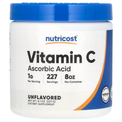 Nutricost - Vitamin C | Unflavoured | 8.1 oz (227 g)