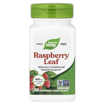Nature's Way - Raspberry Leaf | 100 Vegan Capsules (320 mg per Capsule)