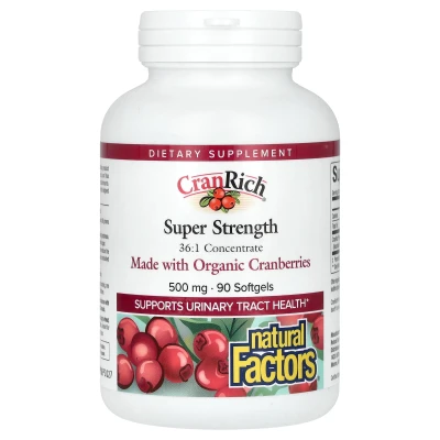 Natural Factors - CranRich | Super Strength | 500 mg | 90 Softgels