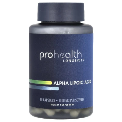 ProHealth Longevity - Alpha Lipoic Acid | 60 Capsules (500 mg per Capsule)