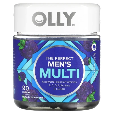 OLLY - The Perfect Men's Multi | Blackberry Blitz | 90 Gummies