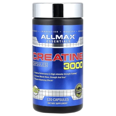 ALLMAX - Creatine 3000 | 120 Veggie Caps (750 mg per Capsule)