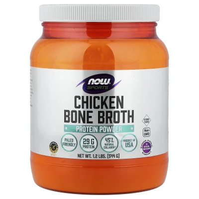 NOW Foods - Sports | Chicken Bone Broth Protein Powder | 1.2 lbs (544 g)
