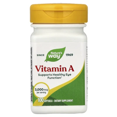 Nature's Way - Vitamin A | 3000 mcg | 100 Softgels