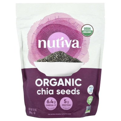 Nutiva - Organic Chia Seeds | 340 g (12 oz)