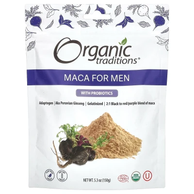 Organic Traditions - Maca For Men with Probiotics | 150 g