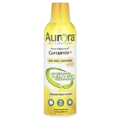 Aurora Nutrascience - Mega-Liposomal™ Curcumin+ | Organic Fruit | 450 mg | 16 fl oz (480 ml)