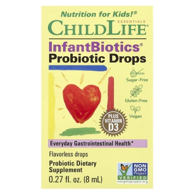 ChildLife Essentials - InfantBiotics | Probiotic Drops | 0.27 fl oz (8 ml)