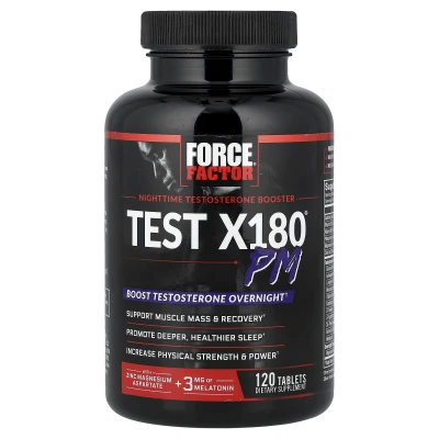 Force Factor - Test X180® PM | 120 Tablets