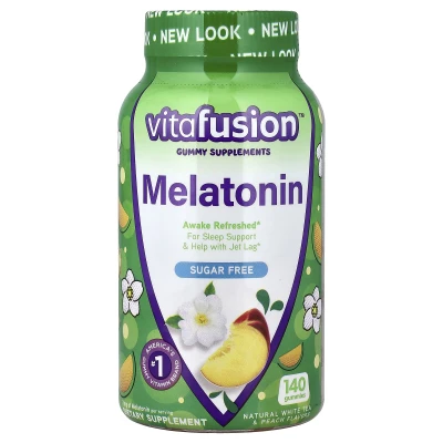 VitaFusion - Melatonin Gummies | Natural White Tea & Peach | 140 Gummies