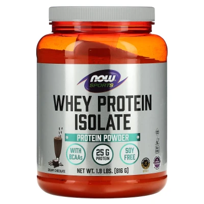 NOW Foods - Sports | Whey Protein Isolate | Creamy Chocolate | 1.8 lbs (816 g)