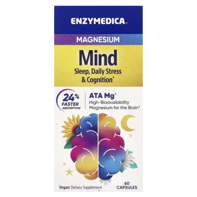 Enzymedica - Magnesium Mind | 60 Capsules (350 mg per Capsule)