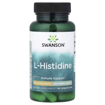Swanson - L-Histidine | 500 mg | 60 Vegan Caps