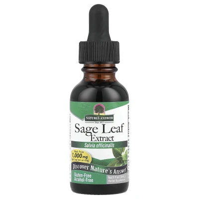Nature's Answer - Sage Leaf Extract | Alcohol-Free | 255 mg | 1 fl oz (30 ml)