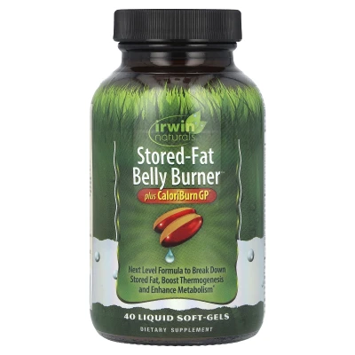 Irwin Naturals - Stored-Fat Belly Burner | Plus CaloriBurn GP® | 40 Liquid Soft Gels