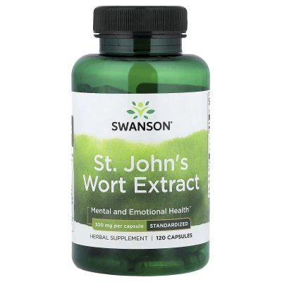 Swanson - St John's Wort Extract | Standardised | 300 mg | 120 Capsules