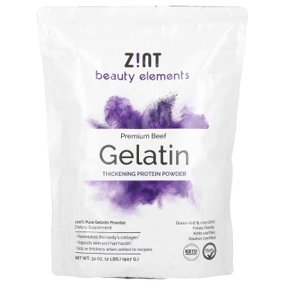 Zint - Gelatine Thickening Protein Powder | Premium Beef | 2 lbs (907 g)