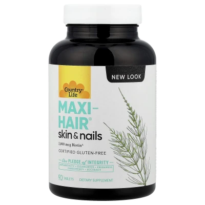 Country Life - Maxi-Hair® | Skin & Nails | PABA Free | 90 Tablets