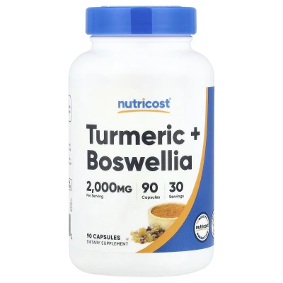 Nutricost - Turmeric + Boswellia | 90 Capsules