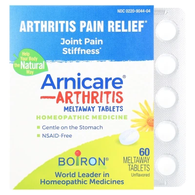 Boiron - Arnicare | Arthritis | Meltaway Tablets | Unflavoured | 60 Meltaway Tablets