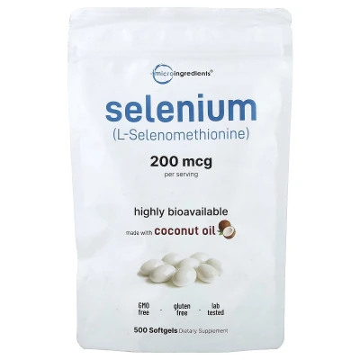 Micro Ingredients - Selenium | 200 mcg | 500 Softgels