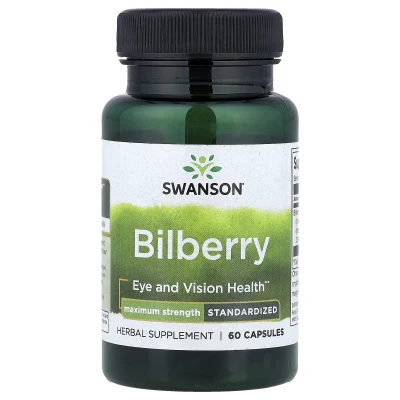 Swanson - Bilberry | Standardised | 60 Capsules (250 mg per Capsule)