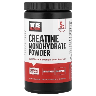 Force Factor - Creatine Monohydrate Powder | Unflavored | 17.6 oz (500 g)